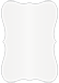 Pearlized White Bracket Card 3 1/2 x 5 - 25/Pk