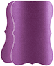 Purple Silk Folded Bracket Card 3 1/2 x 5