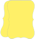 Factory Yellow Folded Bracket Card 4 1/4 x 5 1/2 - 10/Pk