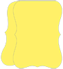 Factory Yellow Folded Bracket Card 4 1/4 x 5 1/2