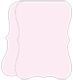 Pink Feather Folded Bracket Card 4 1/4 x 5 1/2 - 10/Pk