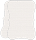 Linen Natural White Folded Bracket Card 4 1/4 x 5 1/2 - 10/Pk