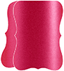 Pink Silk Folded Bracket Card 4 1/4 x 5 1/2