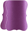 Purple Silk Folded Bracket Card 4 1/4 x 5 1/2