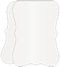 Pearlized White Folded Bracket Card 5 x 7 - 10/Pk