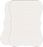 Linen Natural White Folded Bracket Card 5 x 7 - 10/Pk