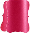Pink Silk Folded Bracket Card 5 x 7