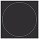 Black Imprintable Circle Card 4 3/4 Inch - 25/Pk