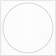 Snow Imprintable Circle Card 4 3/4 Inch - 25/Pk