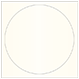 Natural White Pearl Imprintable Circle Card 4 3/4 Inch - 25/Pk