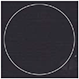 Linen Black Imprintable Circle Card 4 3/4 Inch - 25/Pk