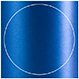 Blue Silk Imprintable Circle Card 4 3/4 Inch - 25/Pk