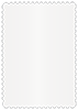Pearlized White Scallop Card 4 1/4 x 5 1/2