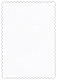 Linen Solar White Scallop Card 4 1/4 x 5 1/2 - 25/Pk