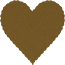 Eames Umber (Textured) Scallop Heart Card 4 Inch - 25/Pk