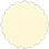 Eames Natural White (Textured) Scallop Circle Card 2 Inch - 25/Pk