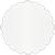 Pearlized White Scallop Circle Card 2 1/2 Inch - 25/Pk