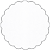 Snow Scallop Circle Card 2 1/2 Inch - 25/Pk