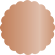 Copper Scallop Circle Card 3 Inch - 25/Pk
