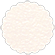 Patina (Textured) Scallop Circle Card 3 Inch - 25/Pk