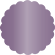 Purple Scallop Circle Card 3 Inch - 25/Pk