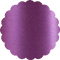 Purple Silk Scallop Circle Card 3 1/2 Inch - 25/Pk