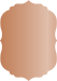 Copper Crenelle Flat Card 3 1/2 x 5 - 25/Pk