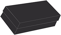 Matte Black Gift Box 7 1/2 x 3 5/8 x 2 1/8