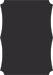 Black Deco Card 3 1/2 x 5 - 25/Pk