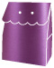 Purple Silk Favor Box Style B (10 per pack)