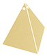 Linen Gold Pearl Favor Box Style C (10 per pack)