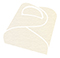Linen Natural White Pearl Favor Box Style E (10 per pack)