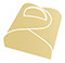 Linen Gold Pearl Favor Box Style E (10 per pack)