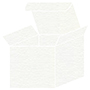 Linen White Pearl Favor Box Style M (10 per pack)