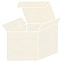 Linen Natural White Pearl Favor Box Style M (10 per pack)