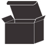 Linen Black Favor Box Style M (10 per pack)