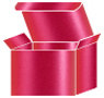 Pink Silk Favor Box Style M (10 per pack)