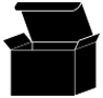 Black Favor Box Style S (10 per pack)