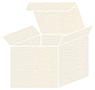 Linen Natural White Pearl Favor Box Style S (10 per pack)