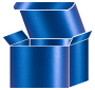 Blue Silk Favor Box Style S (10 per pack)