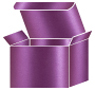 Purple Silk Favor Box Style S (10 per pack)