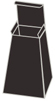 Linen Black Favor Box Style T (10 per pack)