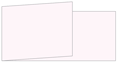 Light Pink Fold Away Invitation 4 x 9 1/4 - 25/Pk