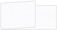Linen Solar White Fold Away Invitation 4 x 9 1/4 - 25/Pk