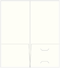 Textured Bianco Pocket Folder 4 x 9 - 10/Pk