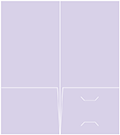 Purple Lace Pocket Folder 4 x 9 - 10/Pk