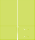 Citrus Green Pocket Folder 4 x 9 - 10/Pk