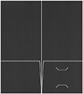 Eames Graphite (Textured) Pocket Folder 4 x 9 - 10/Pk
