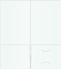 Metallic Aquamarine Pocket Folder 4 x 9 - 10/Pk