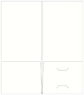White Pearl Pocket Folder 4 x 9 - 10/Pk